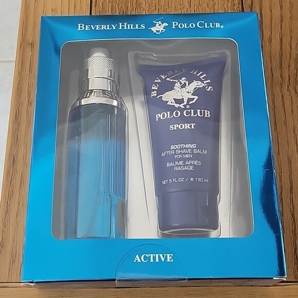 Beverly Hills Polo Club Active Sport colone and shaving balm Set - Picture 1 of 5